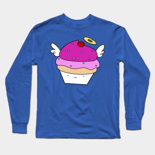 Pink Angel Cupcake Long Sleeve T-Shirt